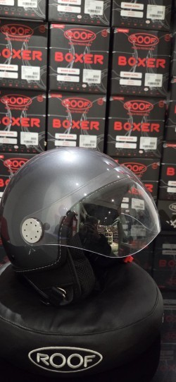 Vespa Helm Visor Grijs (2)