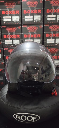 Vespa Helm Visor Grijs (4)